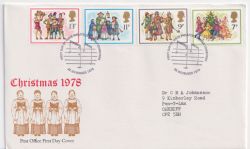 1978-11-22 Christmas Stamps Bureau FDC (89827)