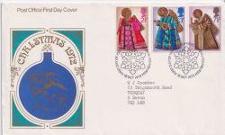 1972-10-18 Christmas Stamps Bureau FDC (89885)