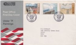 1971-06-16 Ulster Paintings Stamps Bureau FDC (89894)