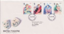 1982-04-28 British Theatre Stamps Plymouth FDC (89900)