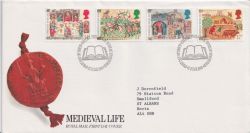 1986-06-17 Medieval Life Stamps Bureau FDC (89909)