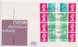 1982-02-01 Definitive Booklet Stamps Windsor FDC (89939)