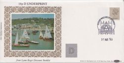 1983-08-10 16p D Underprint Stamp Exeter FDC (89974)