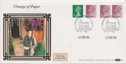 1986-02-25 Definitive ACP Stamps Windsor Silk FDC (89994)