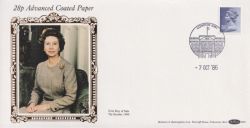 1986-10-07 28p ACP Definitive Stamp London Silk FDC (89999)