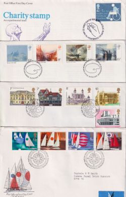 1975 Bulk Buy x8 First Day Covers with Bureau Pmks (90053)