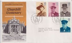 1974-10-09 Churchill Blenheim Oxford FDC (90056)