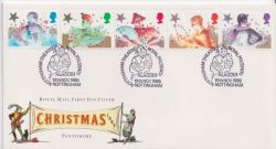 1985-11-19 Christmas Stamps Nottingham FDC (90084)