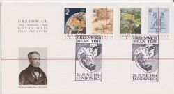 1984-06-26 Greenwich Meridian Stamps London EC4 FDC (90095)