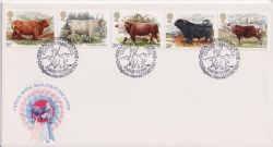 1984-03-06 British Cattle Stamps Chillingham FDC (90099)