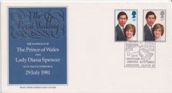1981-07-22 Royal Wedding Stamps Chingford FDC (90119)