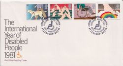 1981-03-25 Disabled Year Stamps Aylesbury FDC (90120)