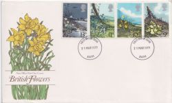 1979-03-21 British Flowers Stamps Bath FDC (90136)