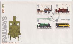 1975-08-13 Railways Stamps Bureau FDC (90142)