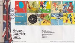 2010-07-27 Olympic Games Stamps Rowington FDC (90170)