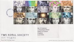 2010-02-25 The Royal Society Stamps London FDC (90174)