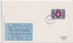 1977-06-15 Silver Jubilee Stamp Lancashire FDC (90261)