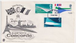 1969-03-03 Concorde Stamps Canterbury FDC (90268)