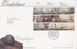 2005-10-18 Trafalgar Stamps T/House FDC (90295)