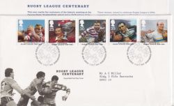 1995-10-03 Rugby League Stamps Bureau FDC (90327)