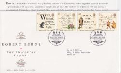 1996-01-25 Robert Burns Stamps Bureau FDC (90329)