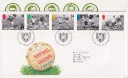 1996-05-14 Football Legends Stamps Bureau FDC (90333)
