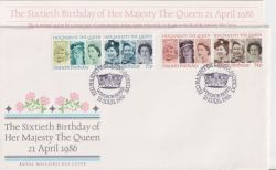 1986-04-21 Queen\'s 60th Birthday WINDSOR FDC (90348)