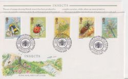 1985-03-12 Insects Stamps London SW7 FDC (90357)
