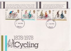 1978-08-02 Cycling Stamps Bristol FDC (90406)