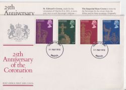 1978-05-31 Coronation Stamps Bristol FDC (90408)