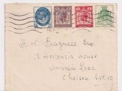 1929-05-12 PUC Low Values Used on Envelope Front (90410)