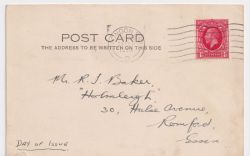 1934-09-24 KGV 1d Scarlet Stamp London SW1 FDC (90417)