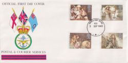 1985-09-03 Arthurian Legend Stamps Forces cds FDC (90433)