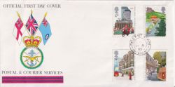 1985-07-30 Royal Mail 350th FPO 1055 cds FDC (90435)