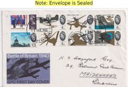 1965-09-13 Battle of Britain PHOS Stamps London FDC (90498)