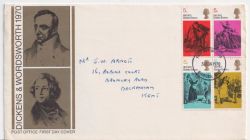 1970-06-03 Charles Dickens Stamps Dartford FDI (90506)