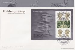 2000-05-23 Her Majesty's Stamps M/S London SW5 FDC (90554)