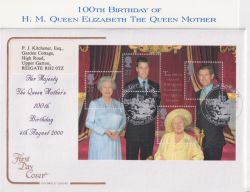 2000-08-04 Queen Mother M/S Windsor FDC (90562)