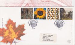 2000-08-01 Tree and Leaf Stamps St Austell FDC (90567)