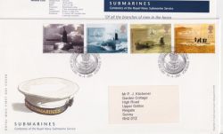 2001-04-10 Submarines Stamps Bureau FDC (90588)