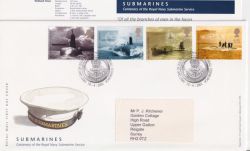 2001-04-10 Submarines Stamps Bureau FDC (90589)