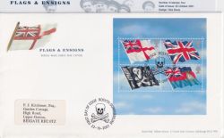2001-10-22 Flags and Ensigns Stamps Rosyth FDC (90595)