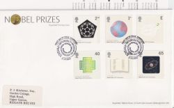 2001-10-02 Nobel Prizes Stamps Cambridge FDC (90599)