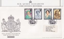 2002-04-25 Queen Mother Stamps London SW1 FDC (90605)