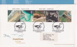 2002-03-19 Coastlines Stamps Cornwall FDC (90610)