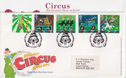 2002-04-09 Circus Stamps Clowne FDC (90616)