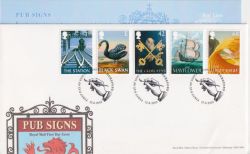 2003-08-12 Pub Signs Stamps Cross Keys FDC (90628)