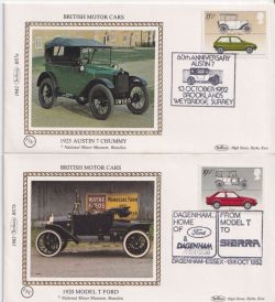 1982-10-13 Motor Cars Stamps x 4 Benham FDC (90713)
