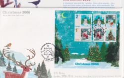 2006-11-07 Christmas Stamps M/S Star FDC (90753)