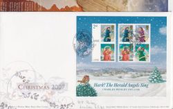 2007-11-06 Christmas Stamps M/S Nasareth FDC (90777)